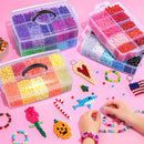 Simetufy 14000Pcs Pony Beads Bulk 50 Colors for Craft Kandi Bracelet Making — 5