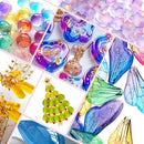 KISREL Transparent Colored UV Resin, 12 Colors 240g Hard Type UV Resin Kit — 6