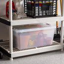 IRIS USA 68 Qt Stackable Storage Bins with Lids, Clear — 3