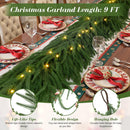 Alupssuc 9FT Artificial Christmas Garland with Lights, Norfolk Pine Garland — 4