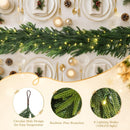 N&T NIETING 15FT Christmas Norfolk Pine Pre-Lit Garland with 125 LED Lights Real Touch Prelit Garland Christmas Greenery Garland for Table Mantle Fireplace Stairs Indoor Outdoor Xmas Decorations — 3