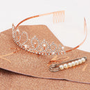 CIEHER 2nd Birthday Crown and Sash, It's My 2 Bday Sash, 2nd Birthday Decorations Rose Gold | 2nd Bithday — 8