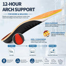 Shoe Insoles for Comfort: 12-Hour Arch Support for Work & Walking - Orange — 2