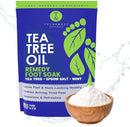 14oz Tea Tree Oil Foot Soak with Epsom Salt and Mint by Truremedy Naturals - Foot Soaking Salts for Dry and Tired Feet - Gently Exfoliates and Refreshes Feet for Soft, Supple Skin — 1