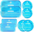 Tutmyrea Ice Packs for Injuries Reusable, 8 Pack Soft Gel Pack, Hot and Cold Compress, Ice Pack for Kids Boo Boo, Cold Packs for Injuries, Migraines, First Aid, Pain Relief, Wisdom Teeth — 1