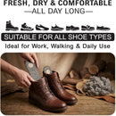 Wool Felt Insoles for Boots & Shoes, 100% Natural Warm Shoe Insoles - Gray — 7