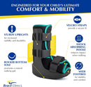 Brace Direct Pediatric Walking Boot for Kids Broken Foot, Ankle & Toe L4387 - Pink — 3
