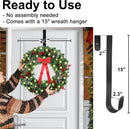24in Prelit Christmas Wreath for Front Door Christmas Decorations- Timer 8 Light Modes- Battery Operated Lighted Christmas Door Wreath Pre-Decorated with 50 Lights Pinecone Berries Bow Hanger — 8