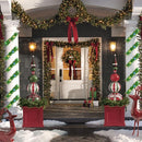 Nerosun 14.8 FT Artificial Christmas Garland, 50 Pre-Lit LED Mini String Lights Battery Operated Xmas Garland for Home Stair Railing Indoor Wedding Party Christmas Ornament Decorations (Multi-Colored) — 3