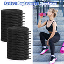 Auihiay 24 Pairs Flat Colored Shoelaces Shoestrings for Sneakers Skate Shoes Sport Shoes Boots | Black — 7