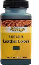 Fiebing's LeatherColors (4 Fl Oz, Aqua Green) - Leather Dye for Natural Leather - Water-Based, Non-Flammable Formula - Permanent & Penetrating Color for Shoes, Boots, Furniture - Safe for Institutions — 1