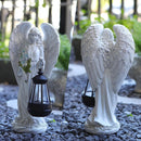 VChymm Solar Angel Outdoor Garden Decor Statues – 13.2 inches Solar Outdoor…