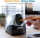 Bostitch Office Electric Pencil Sharpener for Classroom & Desk Use, Heavy-Duty Stall-Free Motor, High-Capacity Shavings Tray, Chrome | Chrome (Pack of 1) — 4
