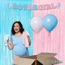 Pink and Blue Party Photo Backdrop - 3.2ft X 8.2ft - 2 Packs | Pink & Blue — 3