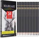 MARKART Drawing Sketching Pencils Set, 14 Pieces, Graphite Pencil(12B - 4H) — 1
