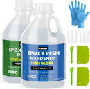 TAKIMO 68OZ Crystal Clear Epoxy Resin Kit, 1:1 Self-Leveling, Bubble Free — 1
