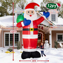 B&D 12FT Giant Christmas Inflatables Santa Claus Outdoor Decorations Built-in LED Lights, Christmas Blow Up Santa Yard Decorations with Gift Bag Inflatable Xmas Decorations for Yard Garden Lawn — 3