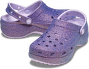 Crocs Women's Classic Platform Glitter Clog, Purple Moon, 7 — 3