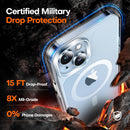 TAURI for iPhone 15 Case, Compatible with MagSafe, Clear — 3