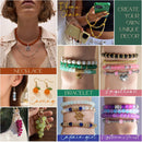 1425Pcs Glass Beads for Jewelry Making, 36 Colors Bracelet Making kit — 4