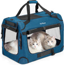 Extra Large Cat Carrier for 2 Cats, Collapsible Soft Sided Pet XL Crate for Large Mudium Big Cat 20lbs+, Car Travel Portable Bag for Long Trips Ride 24"x16.5"x16.5" — 1
