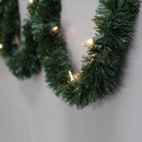 Brite Star 12-Foot Christmas Garland with Clear Lights - Perfect for Indoor or Outdoor Fireplace Mantle Decor, Kitchen Light, or Christmas Decorations Tree - Pre-lit Pine Garland For Holiday — 1