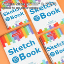 6" x 9" Sketch Book, 2-Pack 50 Sheets 68lb/100gsm, Spiral Bound Sketchbook | 6" x 9"(Pack of 2) — 2
