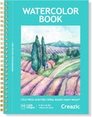 Watercolor Paper Pad, 5.5"x8.5” (24 Sheets, 140lb/300g), Spiral - Bound with Tear - Line. A Watercolor Journal and Sketchbook for Adults & Kids - Ideal for Smaller - Sized Exercises or Travel | Teal | 5.5" x 8.5" Spiral Bound — 1