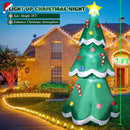 7 FT Tall Christmas Inflatables Tree Decorations Outdoor, Blow up Christmas Tree Yard Decor with LED Lights Star Treetop & Colorful Candy for Xmas Holiday Party Indoor Garden Patio Display Hall Lawn — 4