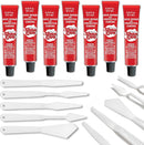 Shoe Goo Repair Adhesive for Fixing Worn Shoes or Boots, Clear, 7X 0.18-Ounce Tubes, Pixiss Spreader Tools Set — 1