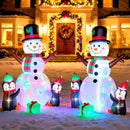 6FT Outdoor Christmas Inflatables Snowman, Inflatable Snowman Penguin Xmas Blow Ups Yard Decor with LED Lights for Yard Lawn Holiday Party Decor, Christmas Decorations Yard Garden Decor — 6