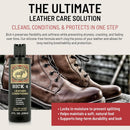 Bick 4 Leather Conditioner & Cleaner, Won't Darken Boots, Couch, Bags 2 oz — 3