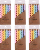 PHD CAKE 36-Count Rainbow Spiral Birthday Candles with Holders, Party Candles, Cake Candles — 1