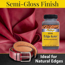 Fiebing's Edge Kote 2-Pack (4oz, Brown) - Leather Edge Paint for Shoes, Furniture, Purses, Couches, Belts - Flexible, Water Resistant, Semi Gloss Color Coating Leather Dye to Protect Natural Edges — 2