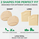 Metatarsal Pads for Women & Men – Gel Ball of Foot Cushions – Bunion & Callus Cushions for Shoes – Toe Sleeves & Foot Brace with Metatarsalgia Insoles, Reusable Forefoot Support (Women US: 6.5–9.5) 3