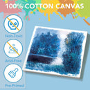 ESRICH Mini Canvases for Painting,4x4In Canvas in Bulk 24Pack, 2/5In Profile Small Square Canvas, Blank Canvases are Great for School Projects and Kids Birthday Parties, Home Decor Project. | 4x4in-24 Packs — 3