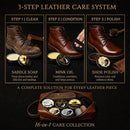 Shoe Care Kit – 16-in-1 Leather Shoe Polish, Cleaning & Conditioning Kit with Saddle Soap & Mink Oil – Black/Brown/Neutral Shoe Polish, 3 Horsehair Brushes – Premium Storage Bag – Gift for Men & Women — 2