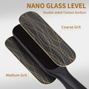 Nano Glass Foot File, Double-Sided Foot Callus Remover for Cracked Heels - Black — 2