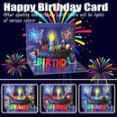 Happy Birthday Cards, Musical LED Lights Birthday Card | Blue — 2
