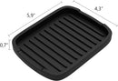 ZAPPOWARE Silicone Sponge Holder -soap Tray - 5.9" X 4.33" Set -2pcs (Black) — 2