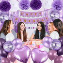 Purple Happy Birthday Party Decorations for Women Girls | Dusty Purple — 4