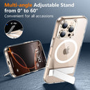 SPIDERCASE for iPhone 16 Pro Case,with Stand,Clear — 3