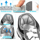 Shoe Heel Inserts, 16 Pcs Mesh Self-Adhesive Heel Cushion Pads for Back of Heel, Heel Cushion Inserts Prevent Shoes Too Big for Women Men, Gray Black - Gray+black 16pcs — 3