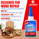 ALECPEA Wood Glue, Thin CA Glue for Wood, 30g with 3 Droppers — 2