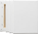 FIXSMITH Stretched White Blank Canvas- 5x7 Inch,6 Pack,Primed,100% Cotton,5/8 Inch Profile of Economy Value Pack for Acrylics,Oils & Other Painting Media. | 5"x7" — 7