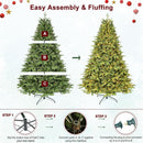 Treepool 6FT Prelit Artificial Christmas Tree, 1720 PE/PVC Tips, 400 Lights — 7