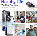 Temdan Compatible with iPhone 16 Pro Case Waterproof, Built-in Screen & Camera Protector IP68 Underwater Full Body 16FT Military Dropproof Shockproof Phone Case 6.3"-Black/Clear — 7