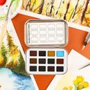Grabie 12 Color Travel Watercolor Paint Set, Pocket Palette, Autumn — 2