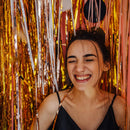 10 Pack Foil Curtain Backdrop Gold Metallic Tinsel Foil Fringe Curtains Photo Booth Props for Birthday Wedding Engagement Baby Shower Bachelorette Christmas Holiday Celebration Party Decorations | 10 Pcs — 3