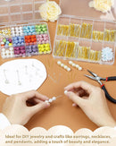 FIVEIZERO 900 PCS Eye Pins, Head Pins and Ball Pins, Gold & Silver, 3 Size — 5